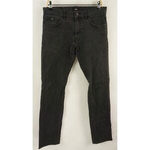 Hugo Boss Maine Special Finish Jeans Mens 32 x 32 Gray Stretch 5 Pocket Mid Rise